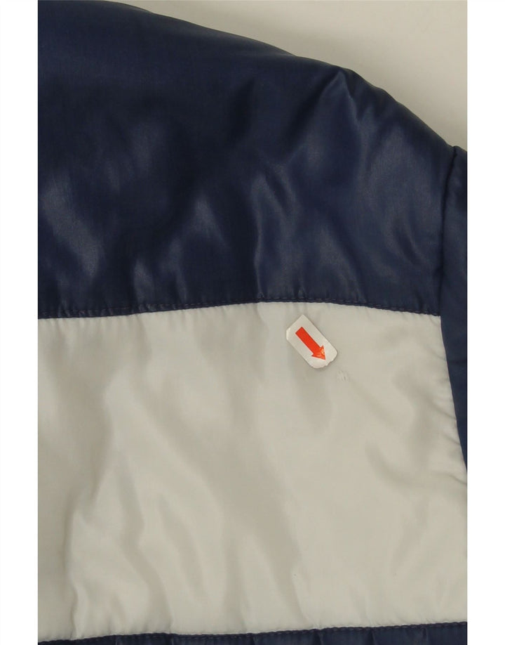 Jaqueta acolchoada masculina Eliana UK 40 grande listrada azul marinho