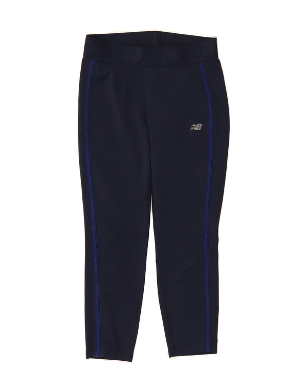 Calça de treino feminina NEW BALANCE UK 12 poliéster azul marinho médio