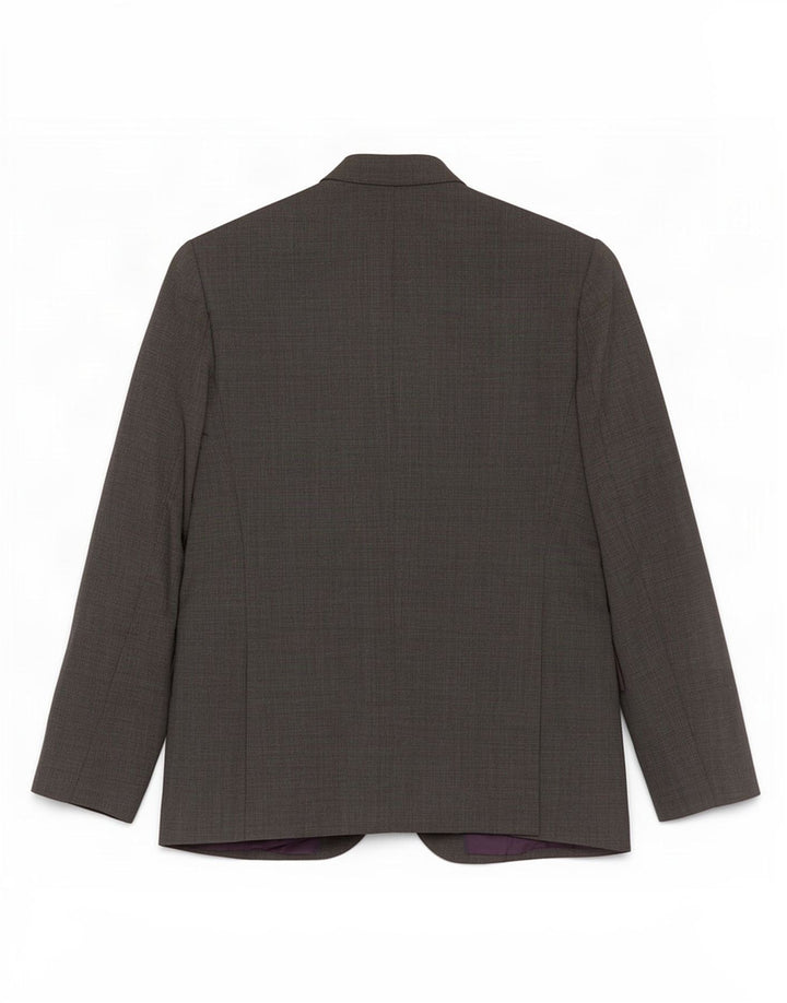 Jaqueta blazer masculina de 2 botões Marks & Spencer Reino Unido 46 XL lã cinza