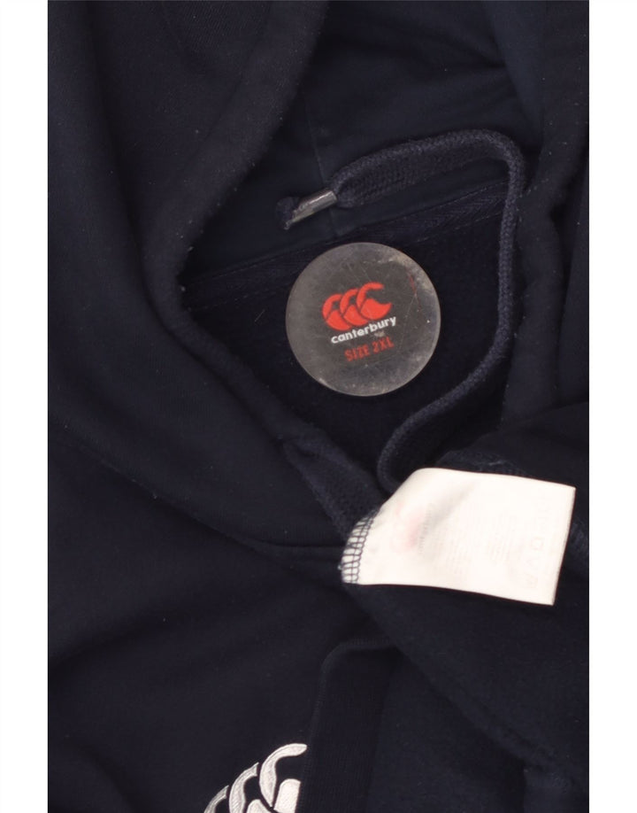 Jumper com capuz masculino CANTERBURY 2XL algodão azul marinho