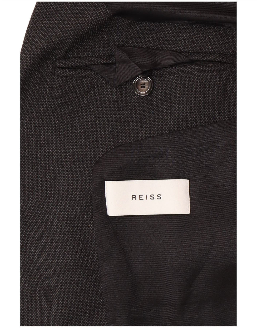 Jaqueta Blazer Masculina Reiss com 1 Botão Reino Unido 36 Pequena Cinza