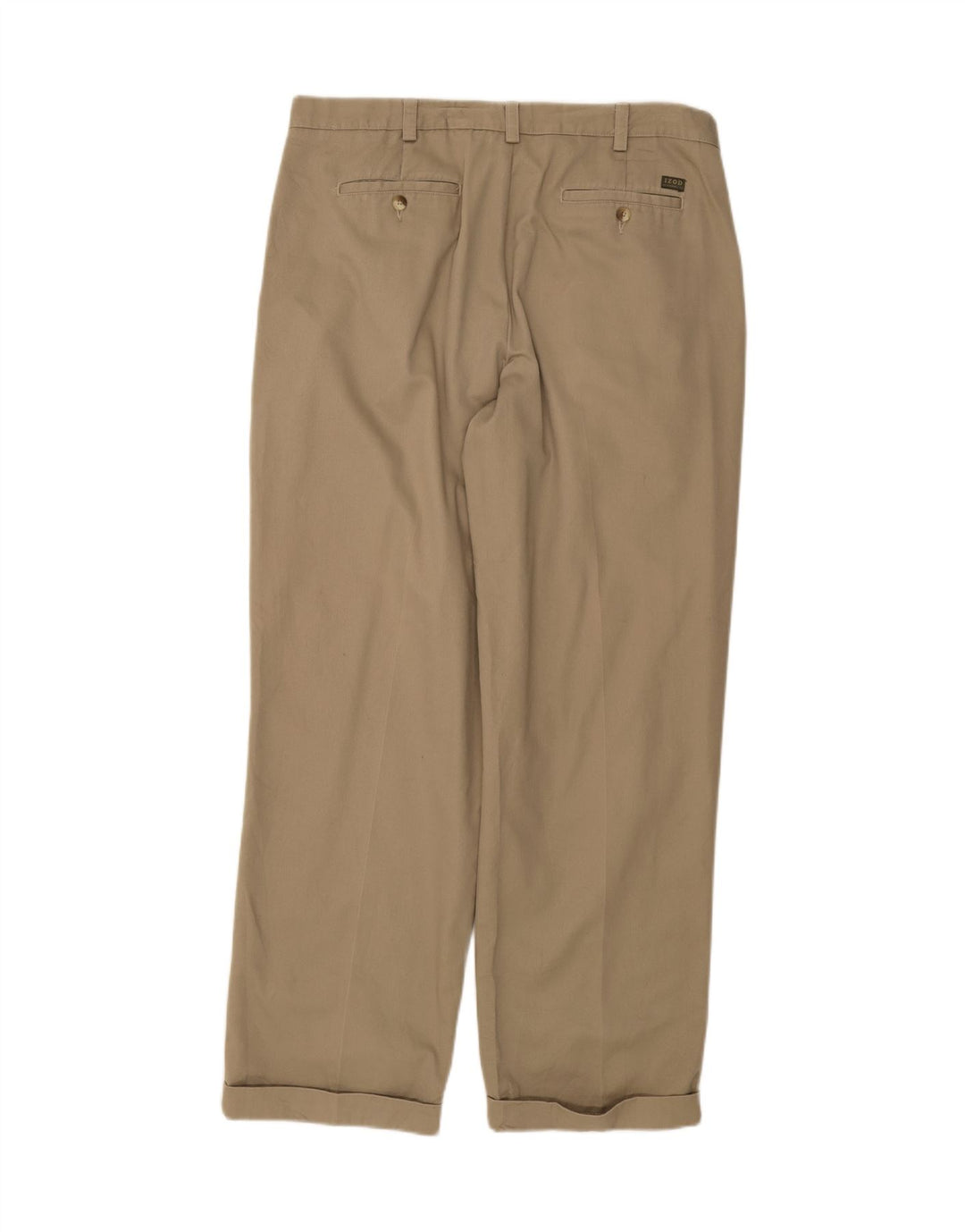 IZOD Mens Pegged Chino Trousers W38 L32 Beige Cotton Vintage Izod and Second-Hand Izod from Messina Hembry 