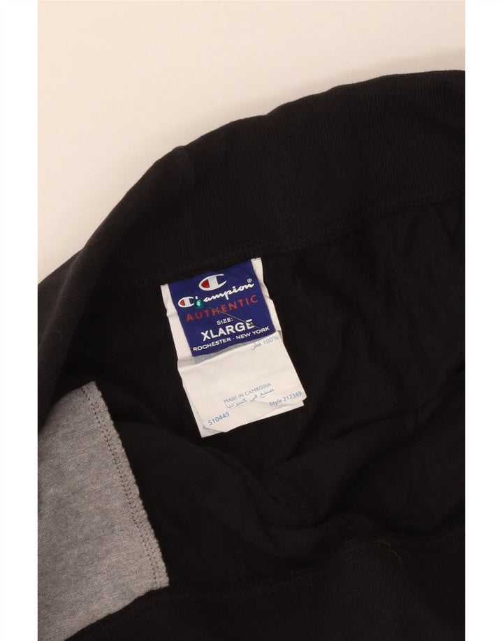 Shorts esportivos masculinos Champion XL algodão preto