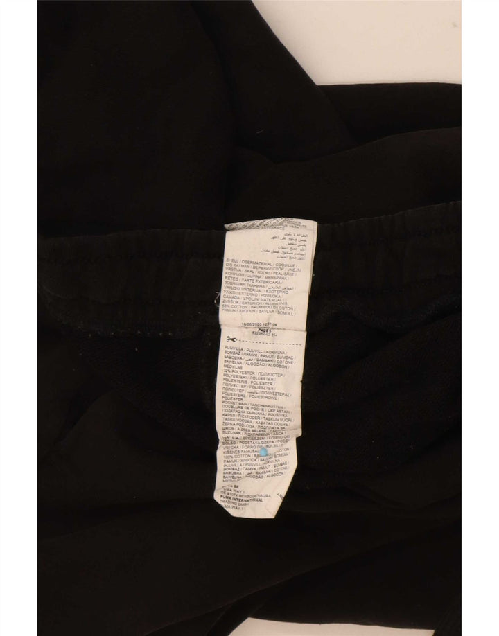Calça de treino masculina Puma Graphic Joggers médio preto algodão