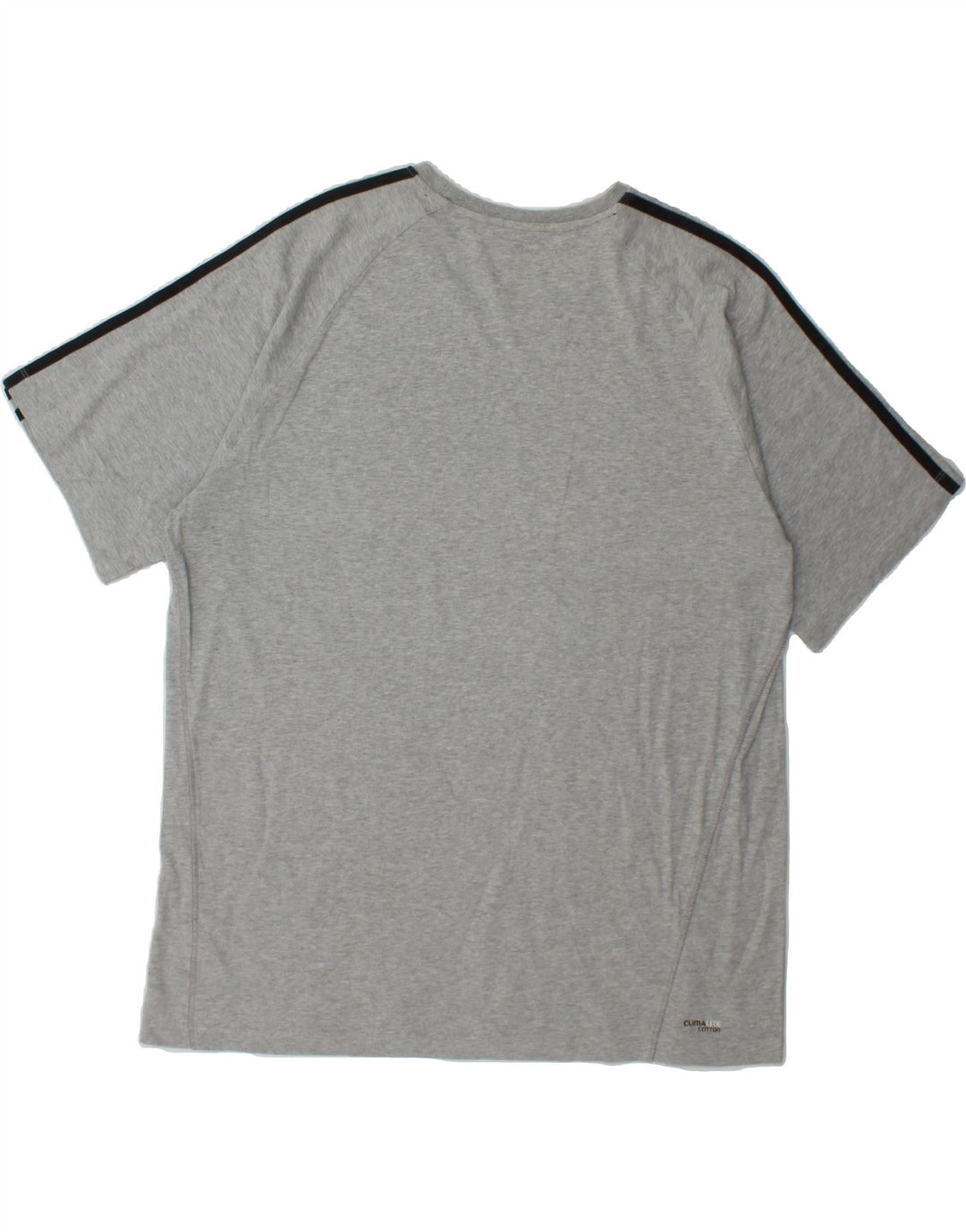 ADIDAS Mens Clima 365 T-Shirt Top XL Grey Cotton Vintage Adidas and Second-Hand Adidas from Messina Hembry 