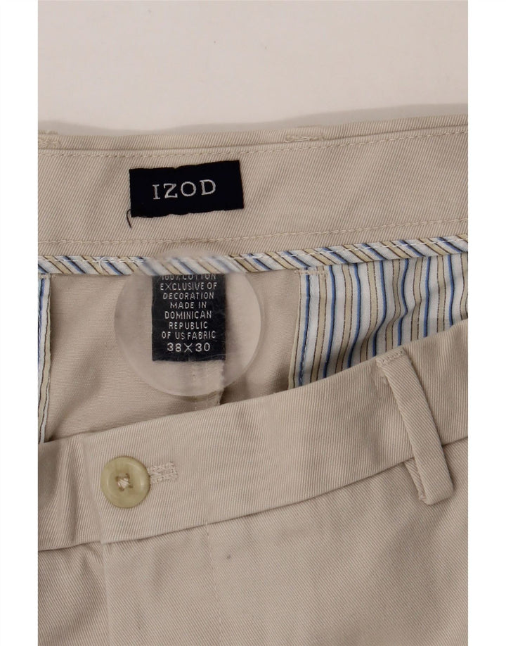 IZOD Mens Straight Chino Trousers W38 L30 Grey Cotton Vintage Izod and Second-Hand Izod from Messina Hembry 