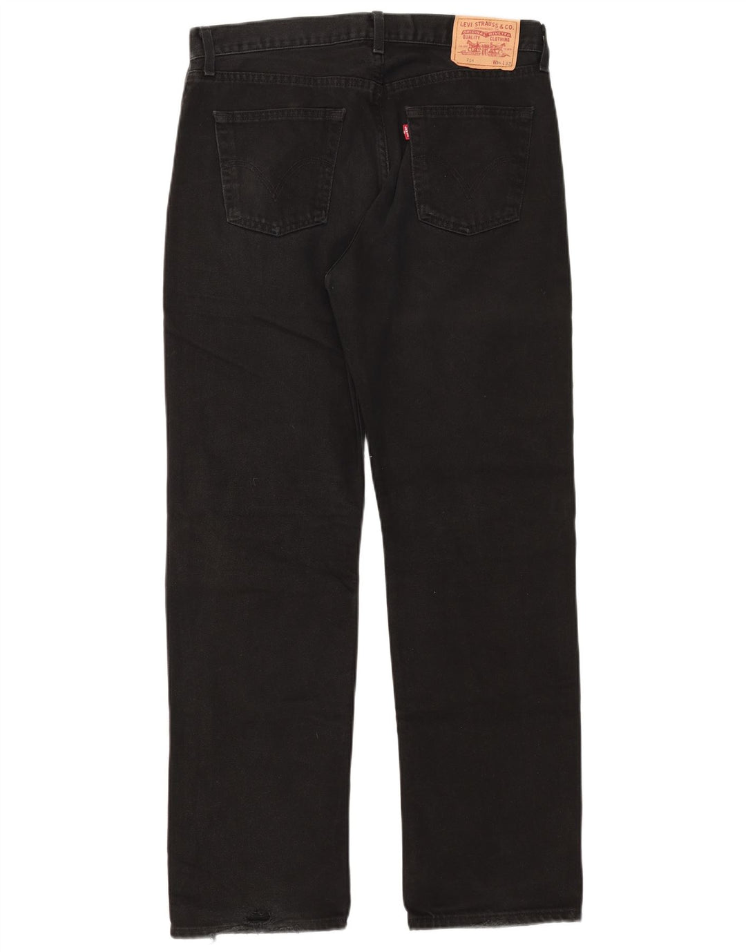 Calça jeans masculina Levi's 751 Straight W34 L32 algodão preto