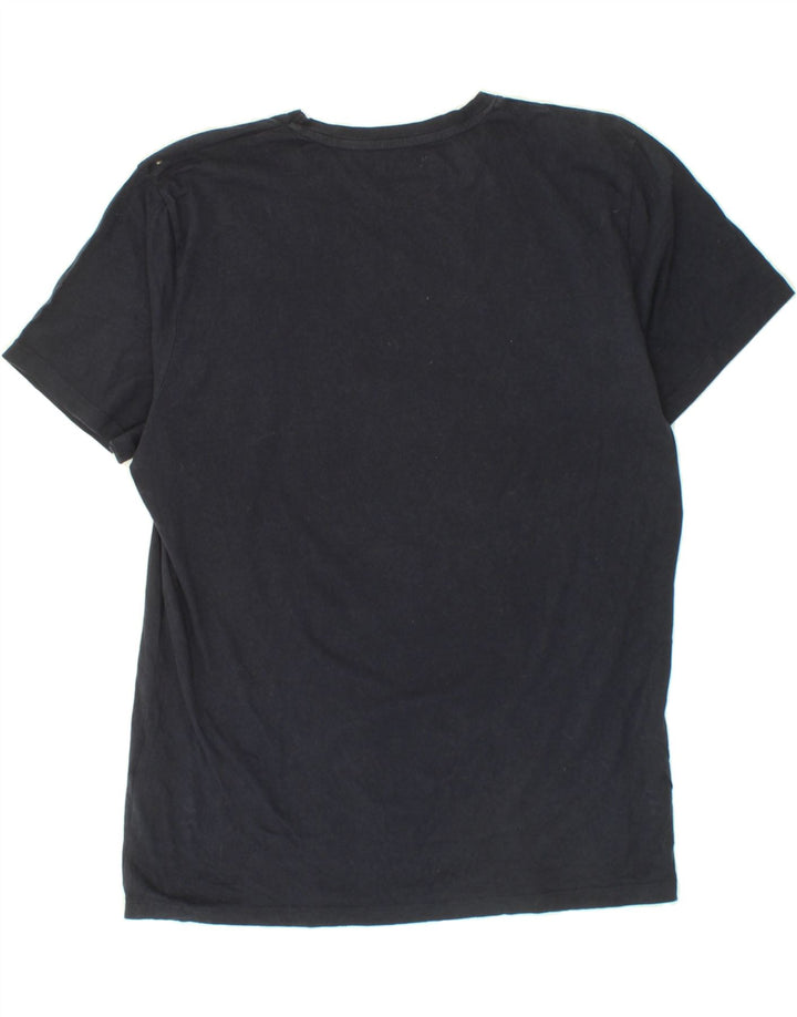 JACK & JONES Mens Regular Fit T-Shirt Top XL Navy Blue Cotton Vintage Jack & Jones and Second-Hand Jack & Jones from Messina Hembry 