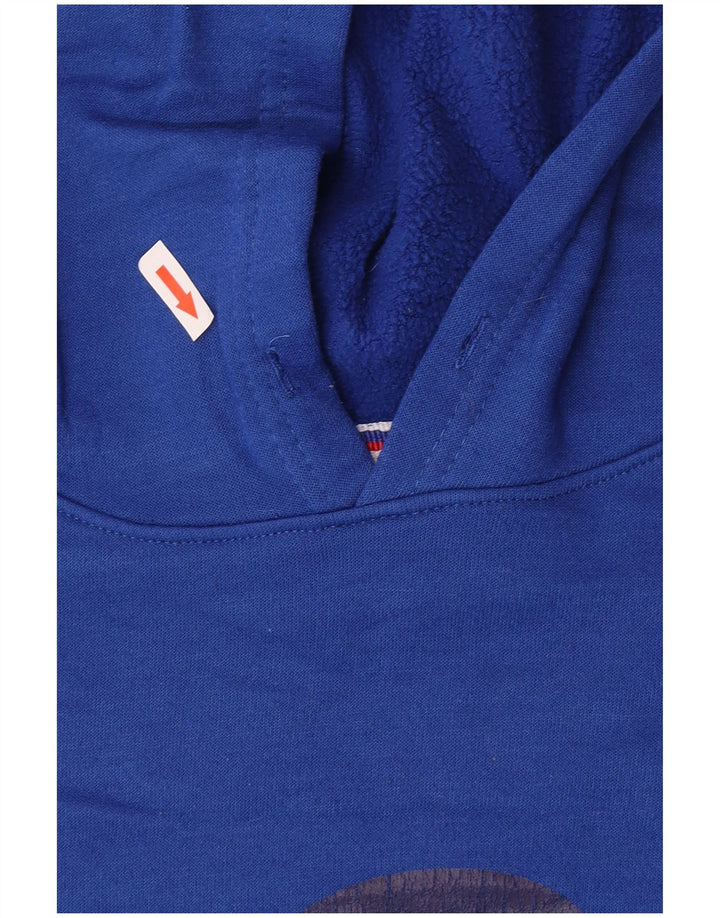 Jumper com capuz gráfico masculino Champion médio azul poliéster