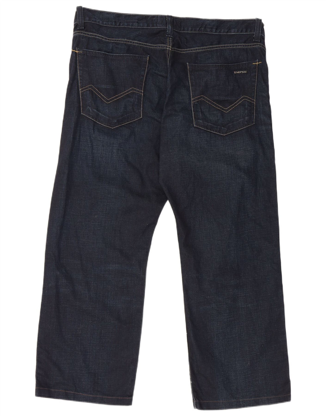 Jeans retos masculinos ENERGIE W38 L27 algodão azul marinho