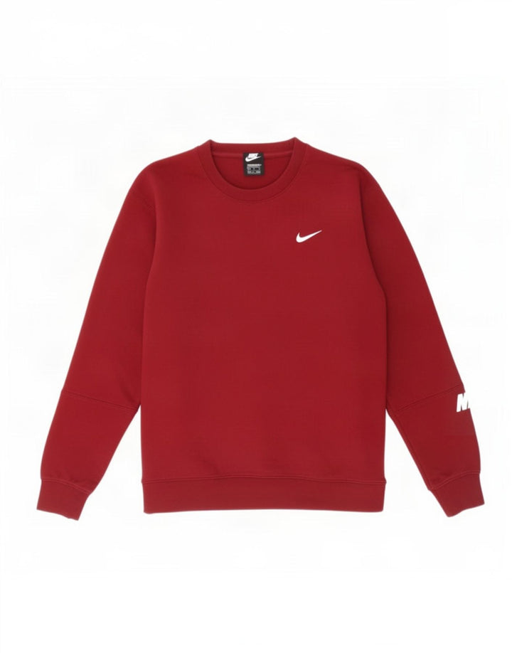 Nike Mens Graphic Moletom Jumper Médio Borgonha Colorblock
