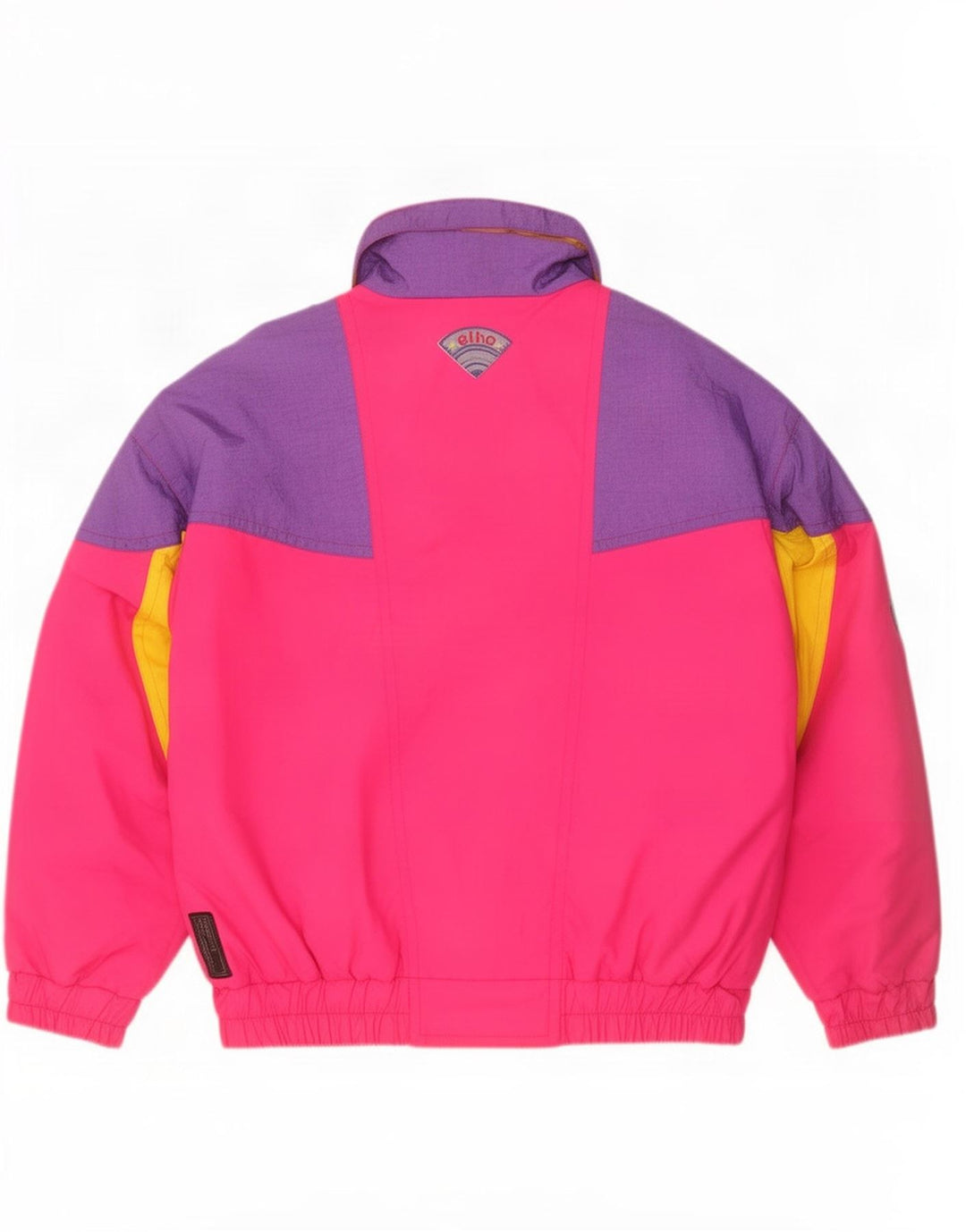 Jaqueta de esqui masculina Elho Loose Fit IT 48 poliéster colorblock rosa médio