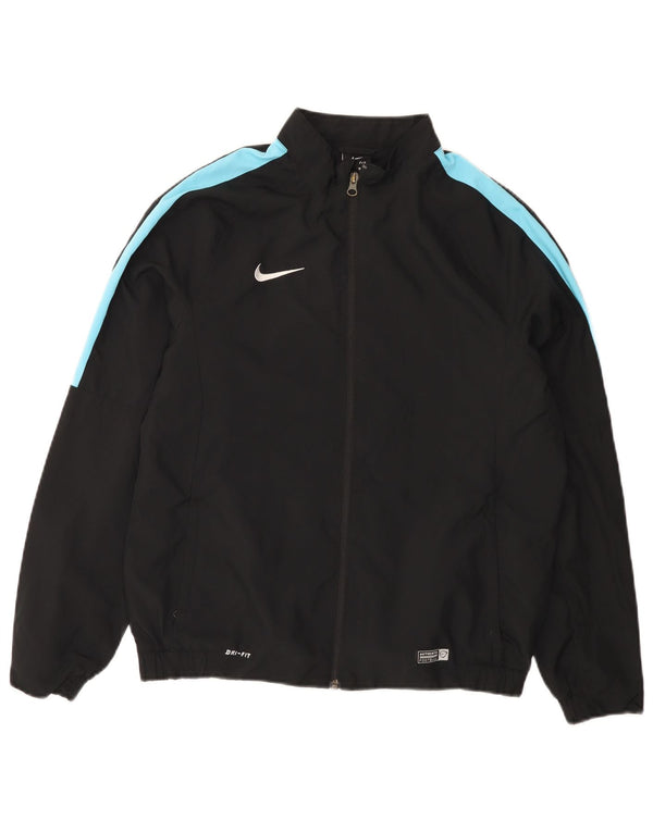 Jaqueta Nike Boys Dri Fit Tracksuit Top 13-14 Anos XL Preto Colourblock