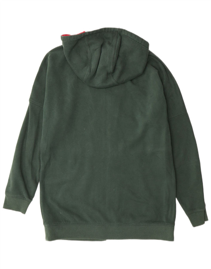 Suéter masculino com capuz e zíper TOMMY HILFIGER algodão verde médio
