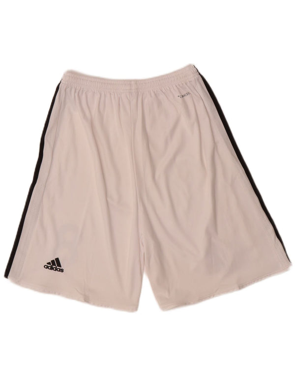 Adidas Mens Manchester United Graphic Sport Shorts Pequeno Poliéster Branco