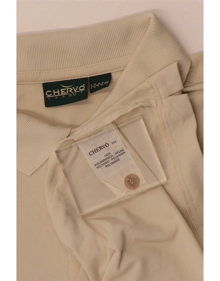 Camisa polo masculina Chervo IT 48 nylon bege médio