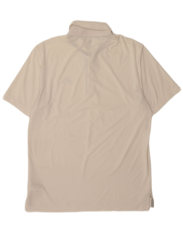 Camisa Polo Masculina Adidas Médio Poliéster Branco