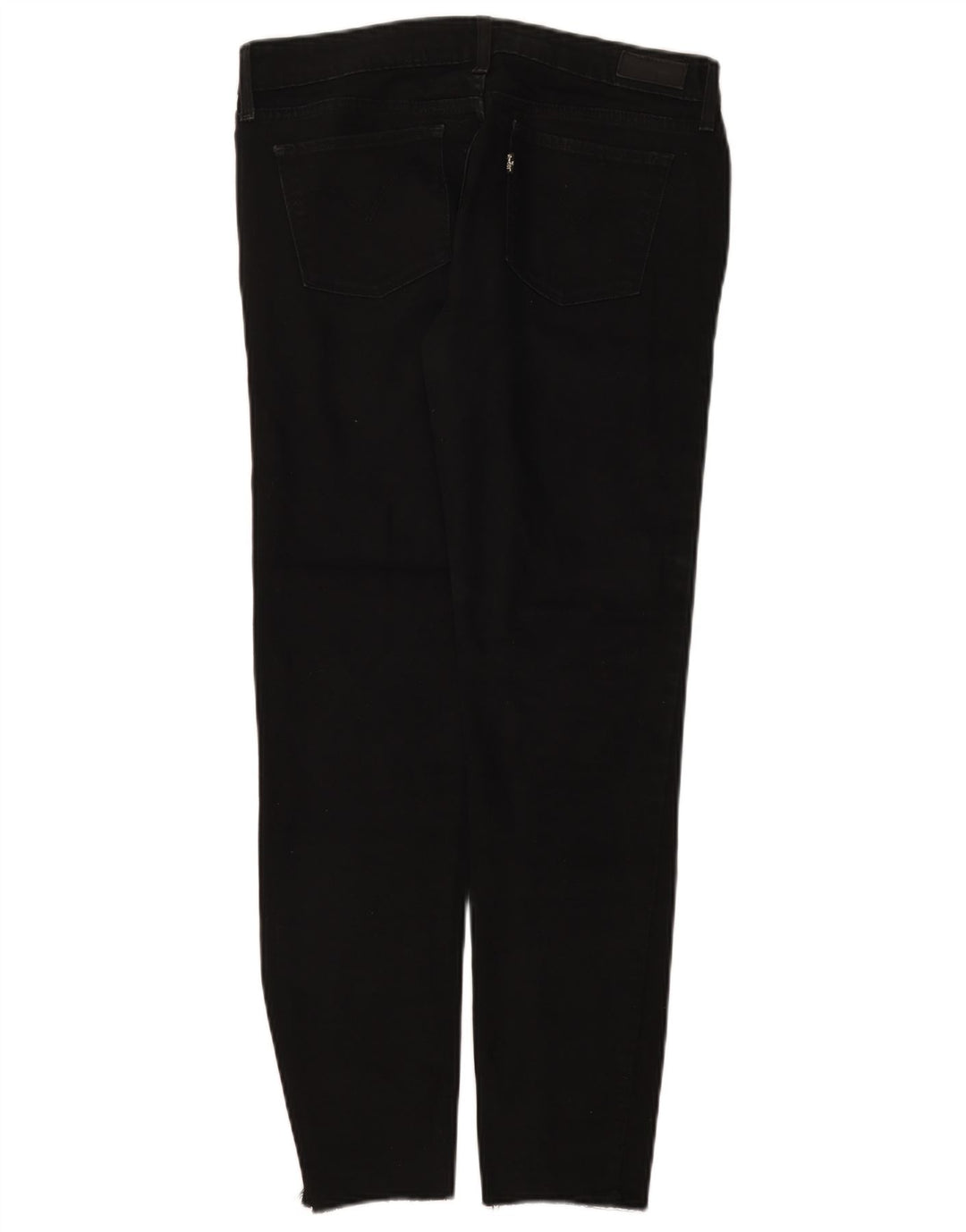 Calça jeans feminina Levi's ligeiramente curvilínea W28 L28 preta