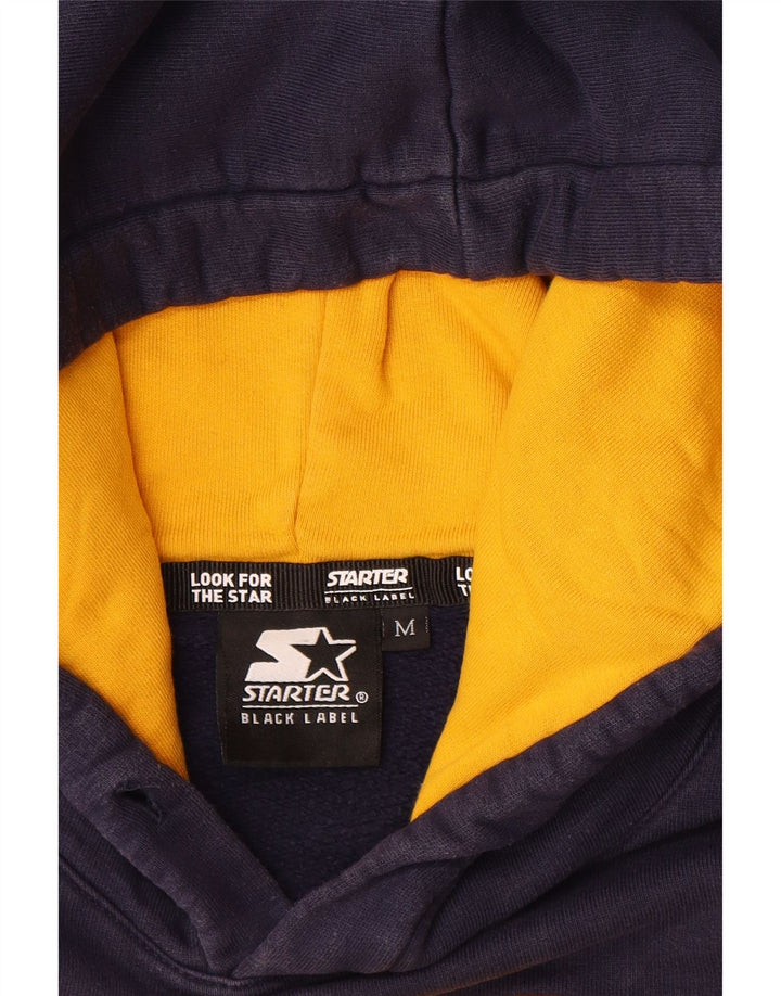 STARTER Suéter masculino com capuz gráfico médio algodão azul marinho