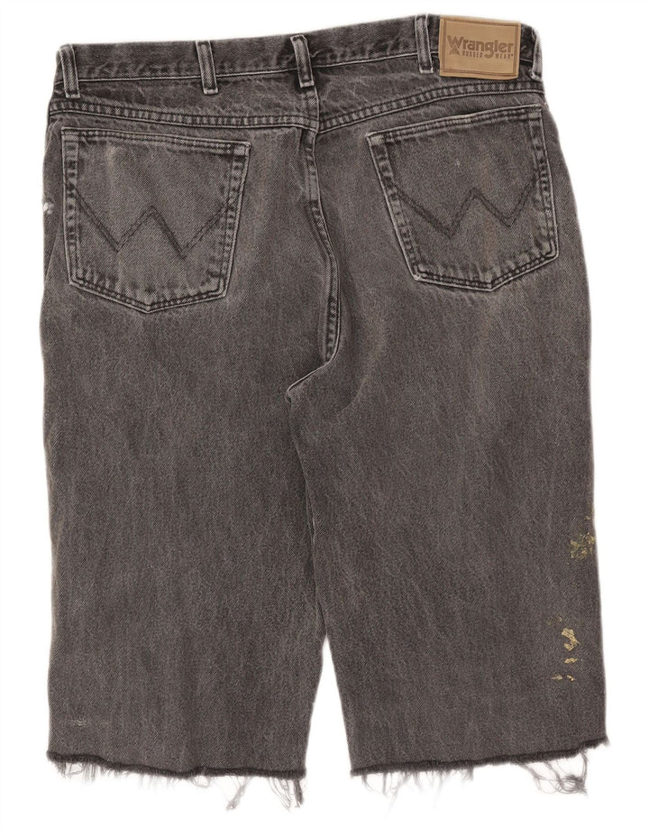 Shorts jeans masculino WRANGLER W38 XL algodão cinza