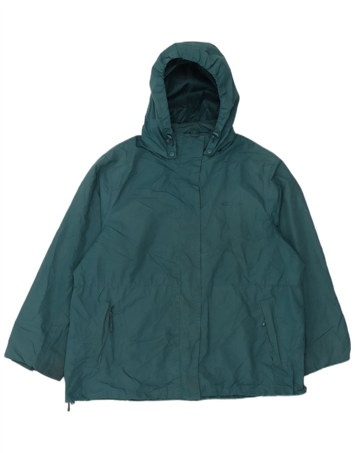 Jaqueta de chuva feminina com capuz MOUNTAIN WAREHOUSE UK 22 3XL poliéster verde