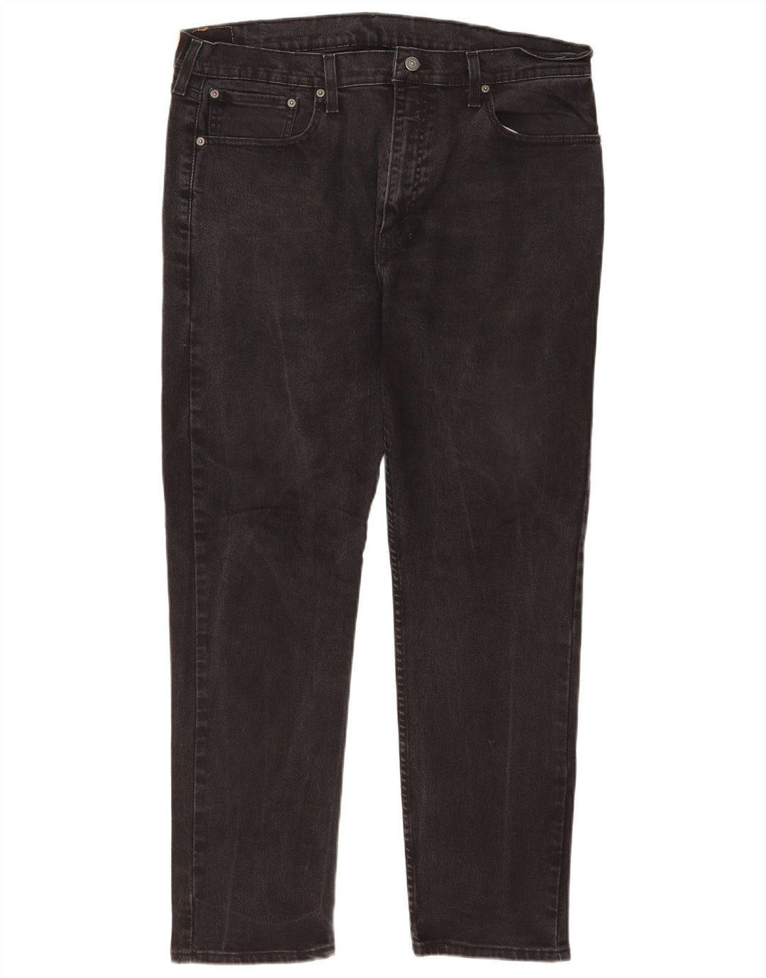 Levi's Masculino 502 Tapered Jeans W38 L32 Algodão Preto