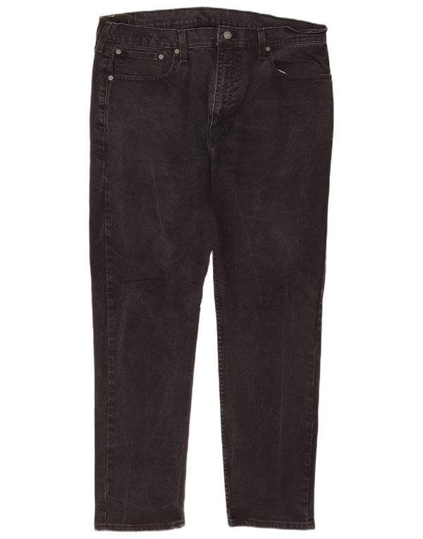 Levi's Masculino 502 Tapered Jeans W38 L32 Algodão Preto