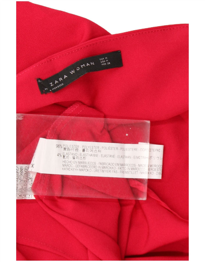 Túnica feminina Zara Batwing UK 12 poliéster rosa médio