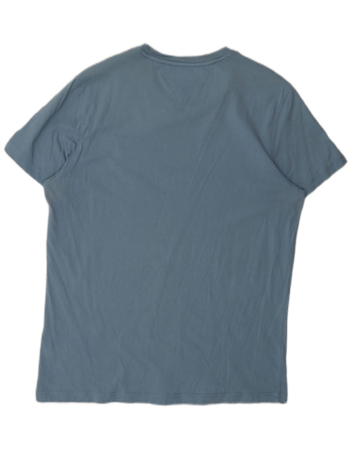 Camiseta masculina TOMMY HILFIGER grande algodão azul