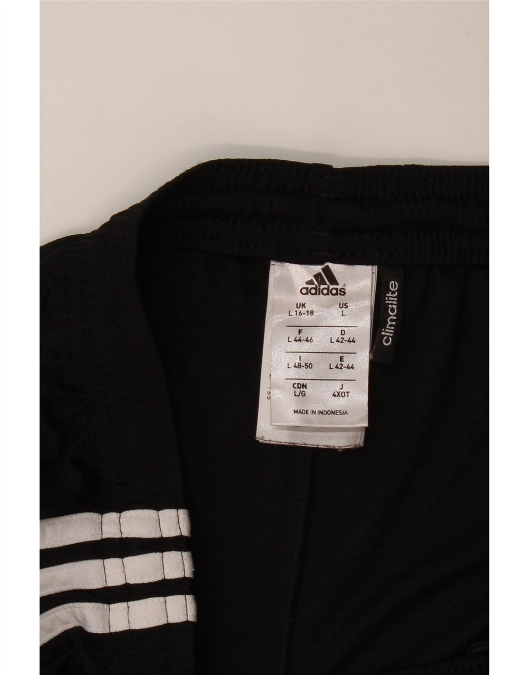 Adidas Womens Climalite Sport Shorts UK 16/18 Grande Poliéster Preto