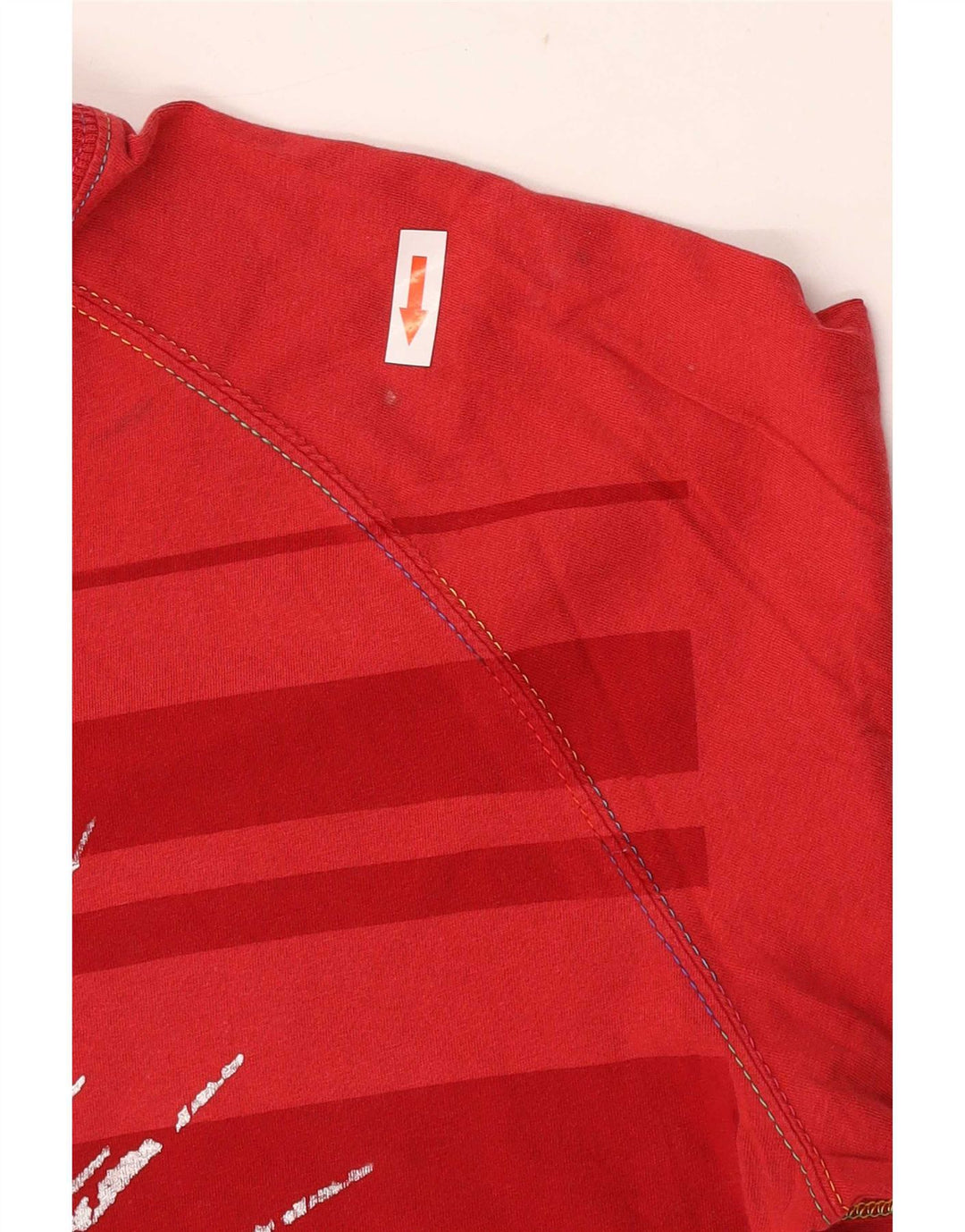 Jack & Jones Camiseta masculina gráfica de manga comprida grande algodão vermelho