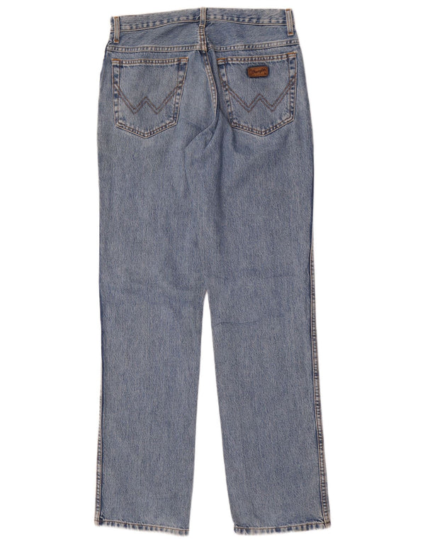 Wrangler feminino Texas cintura alta jeans retos W32 L34 algodão azul