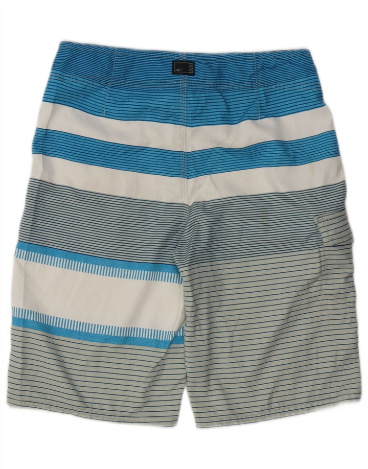 Shorts de natação masculino O'Neill pequeno poliéster listrado azul