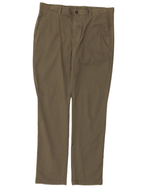 Calça Chino Masculina Reiss Regular Fit W36 L32 Algodão Cáqui