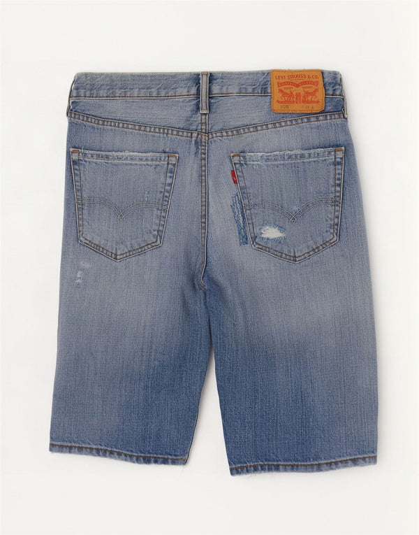 Shorts jeans masculino Levi's 508 desgastado W33 Medum azul algodão