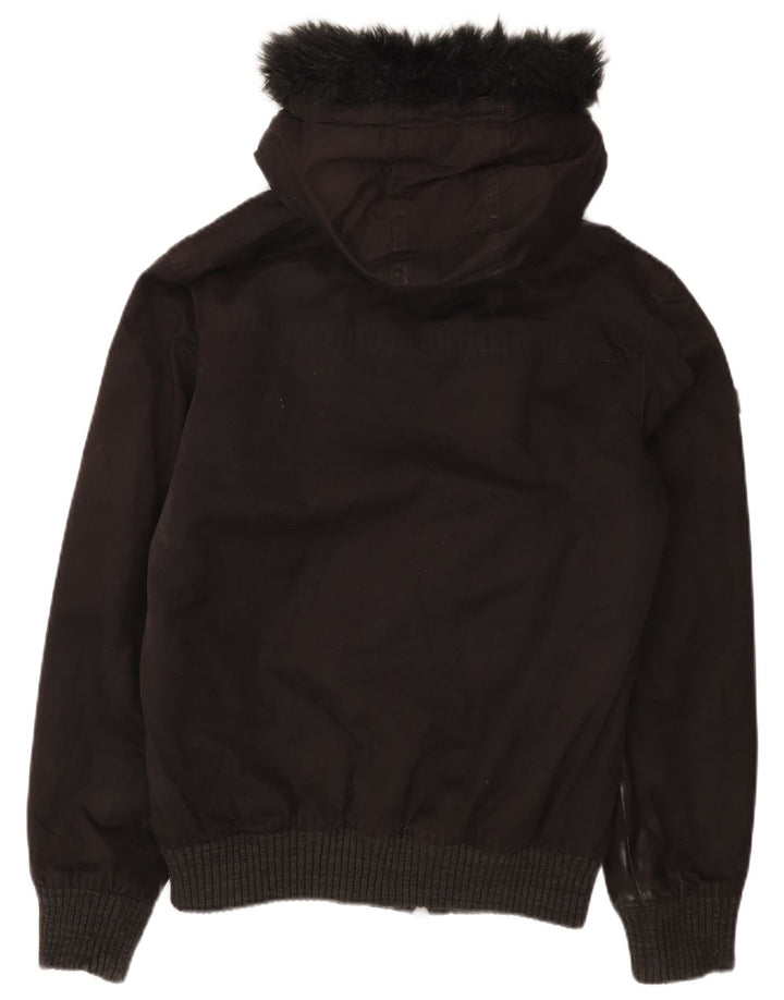 Jaqueta Bomber Masculina Superdry com Capuz UK 38 Médio Preto