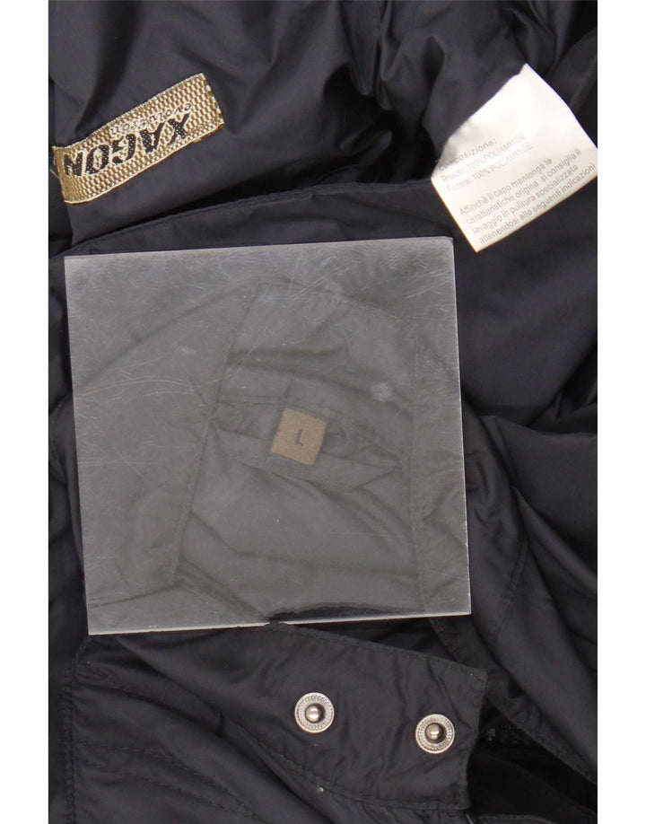 Xagon Mens Bomber Jacket UK 40 Grande Poliamida Azul Marinho