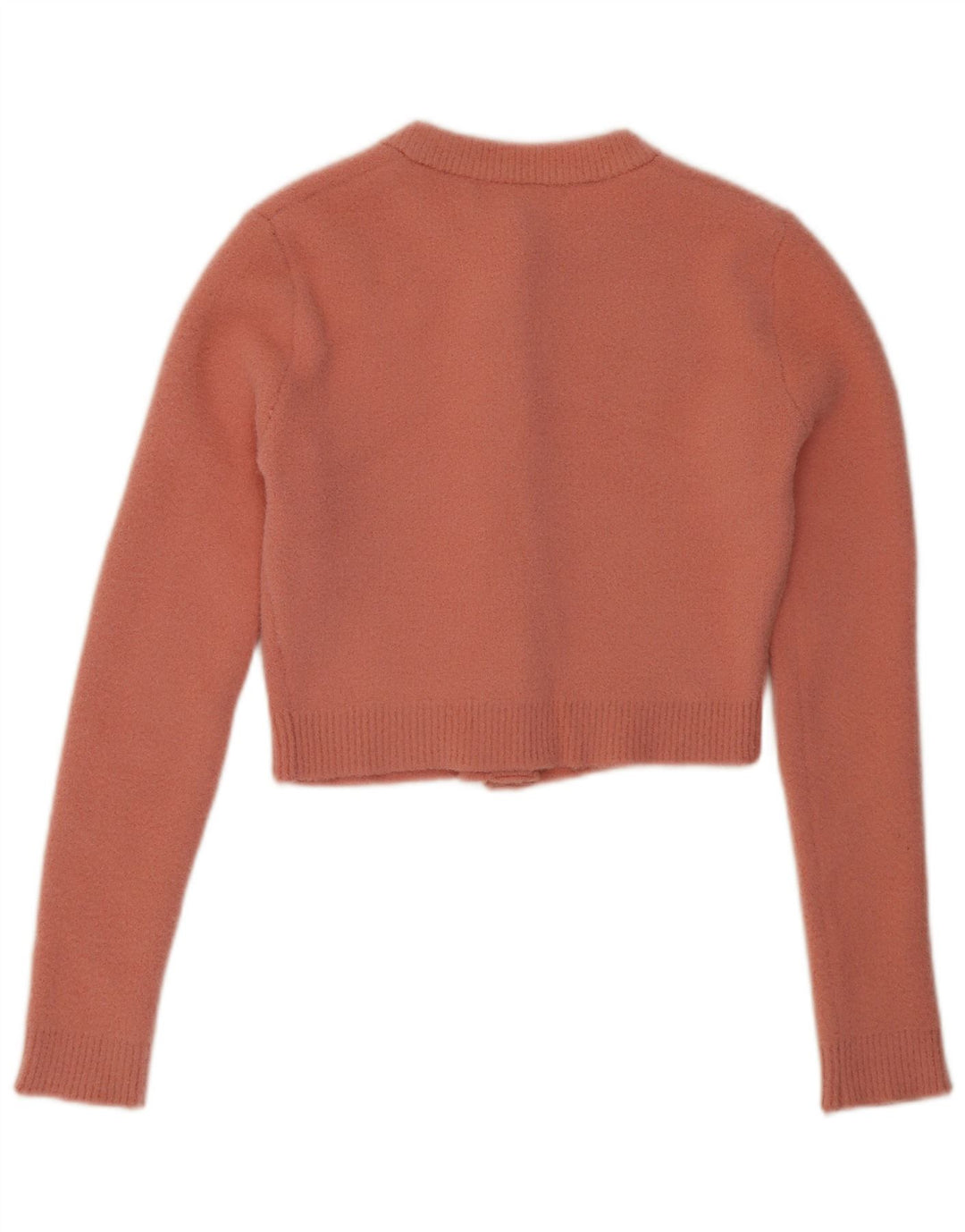 Suéter Zara Feminino Crop Cardigan Reino Unido 10 Pequeno Rosa