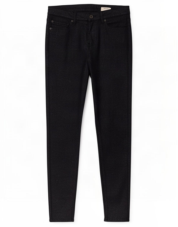 Calça jeans feminina Marks & Spencer The Ivy Skinny Reino Unido 14 grande W31 L29 azul marinho
