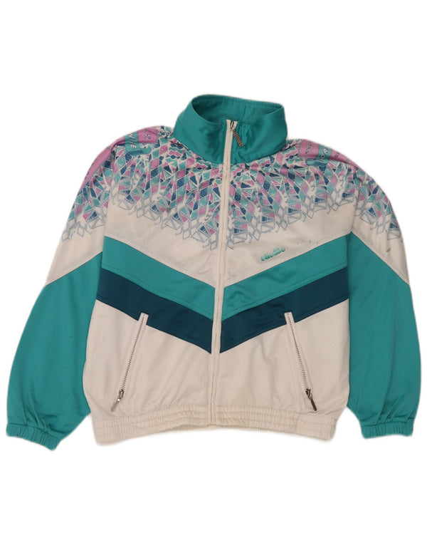 Jaqueta masculina Ellesse com agasalho gráfico XS verde geométrico retrô
