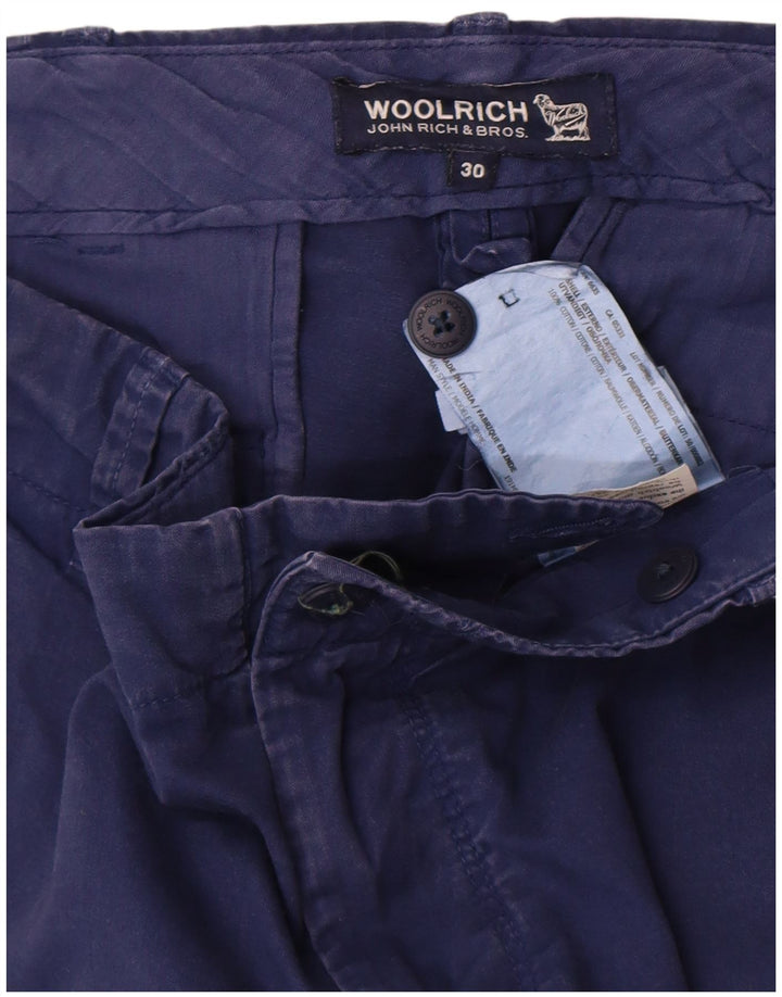 Shorts Chino Masculino Woolrich W30 Algodão Azul Marinho Médio