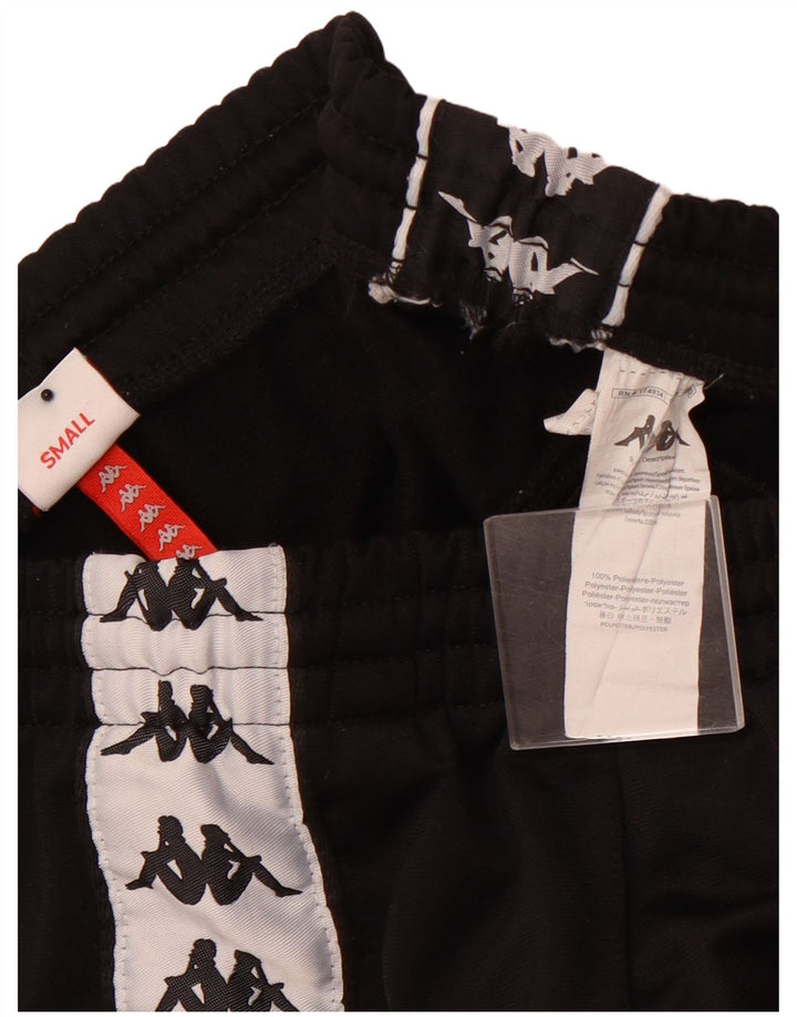KAPPA Mens Graphic Tracksuit Calça Joggers Pequeno Poliéster Preto
