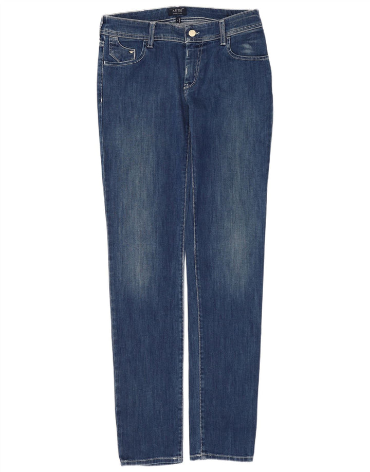 Calça Jeans Slim Feminina Armani W29 L32 Azul Algodão