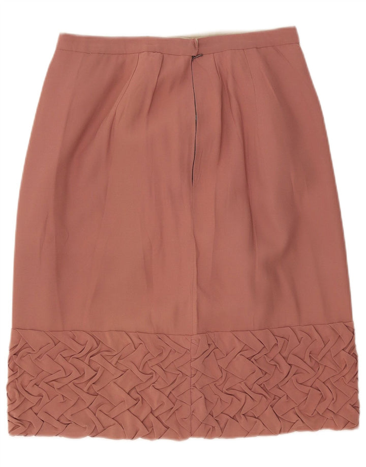 Saia reta feminina VINTAGE W28 rosa médio