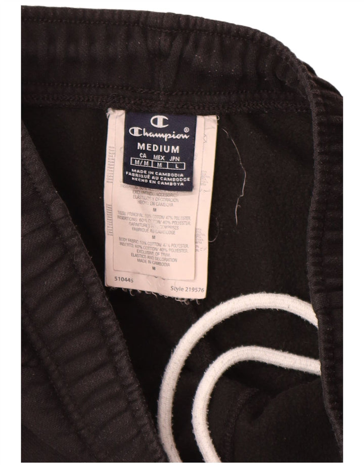 Shorts esportivos masculinos Champion médio algodão preto