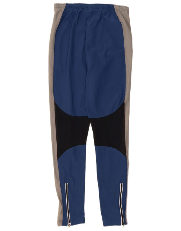 Calça de treino feminina Nike UK 14 grande azul colorblock poliéster