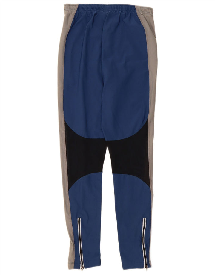 Calça de treino feminina Nike UK 14 grande azul colorblock poliéster