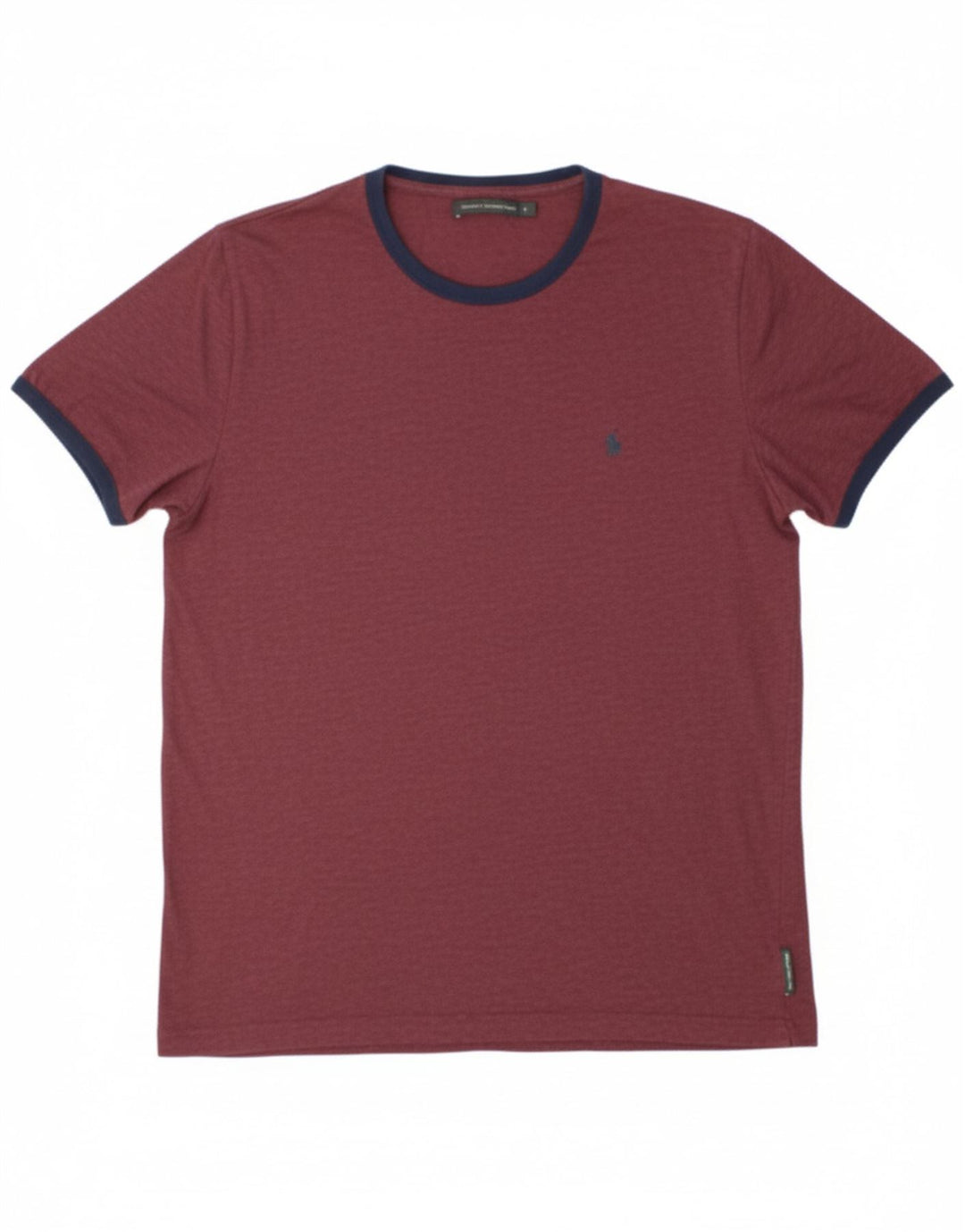 Camiseta masculina FRENCH CONNECTION Top XL algodão Borgonha