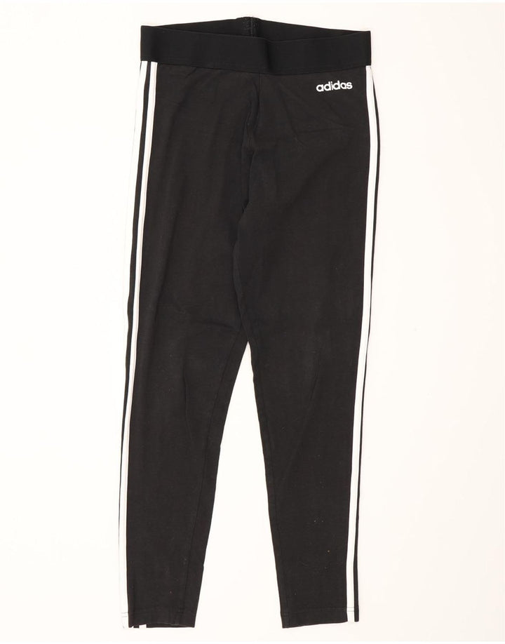 Leggings Adidas Femininas UK 12/14 Médio Algodão Preto