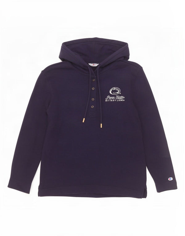 Jumper com capuz gráfico feminino Champion Nittany Lions Reino Unido 10 pequeno azul marinho